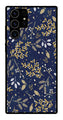 Floral Pattern  Metal Mobile Case for Samsung Galaxy S23 Ultra 5G   (Design No -52)