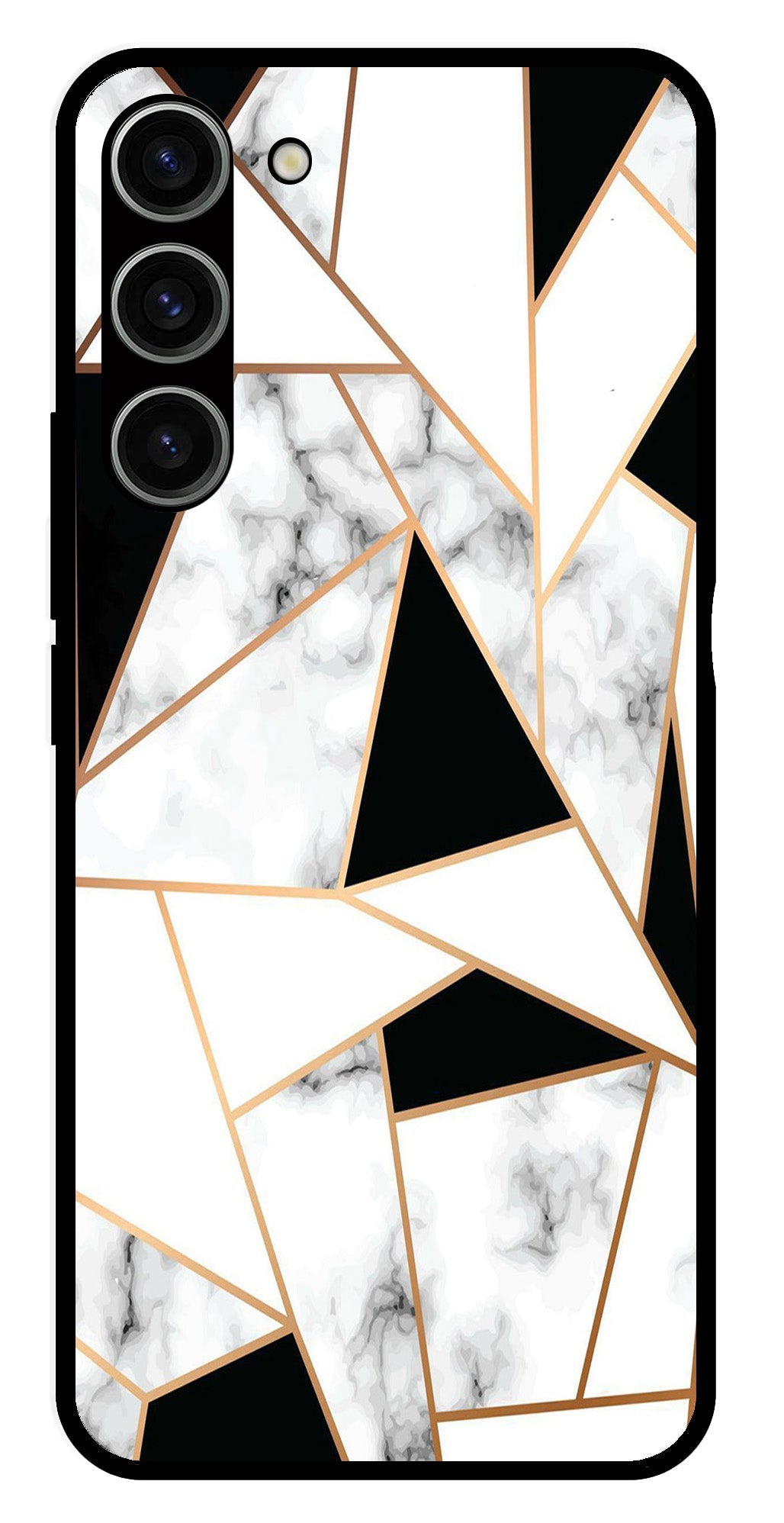 Marble Design2 Metal Mobile Case for Samsung Galaxy S23 Plus 5G   (Design No -08)