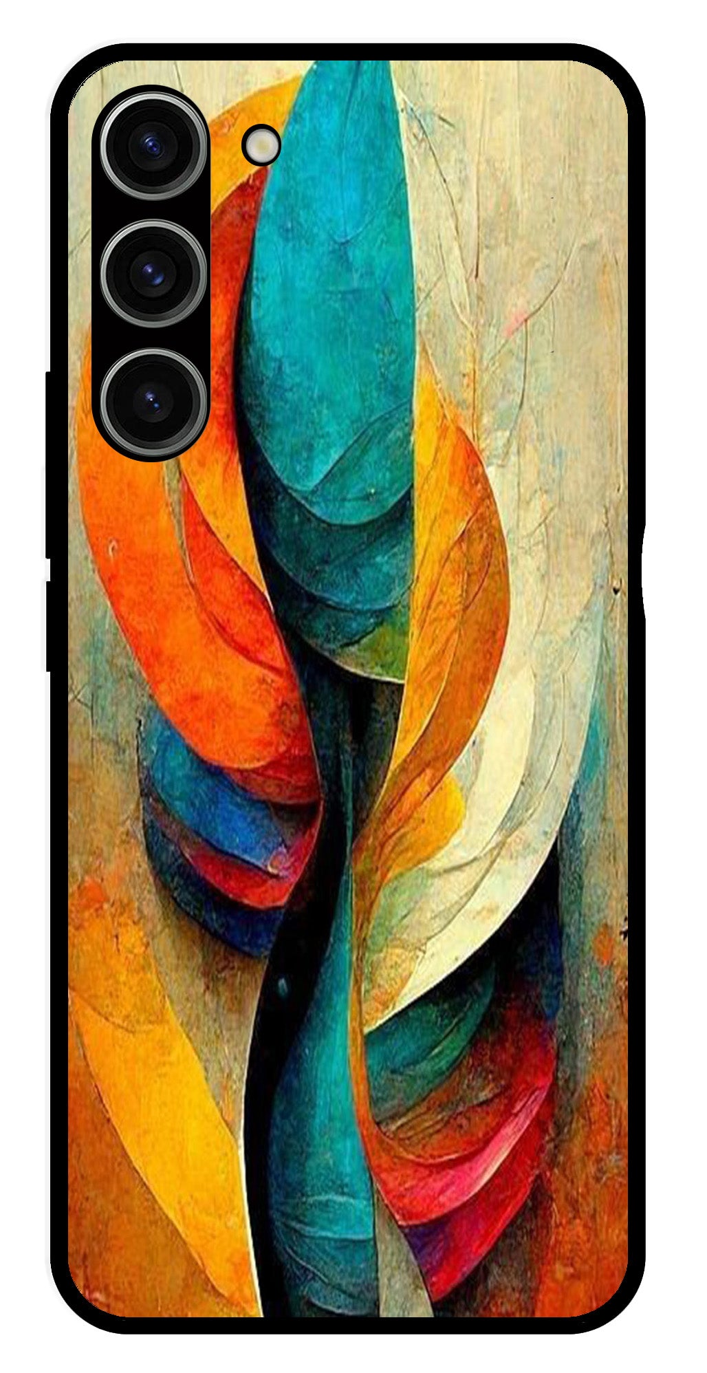 Modern Art Metal Mobile Case for Samsung Galaxy S23 Plus 5G   (Design No -11)