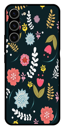 Floral Pattern2 Metal Mobile Case for Samsung Galaxy S23 Plus 5G