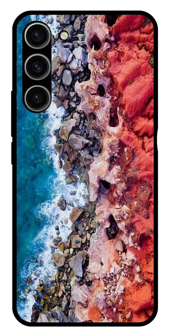 Sea Shore Metal Mobile Case for Samsung Galaxy S23 5G   (Design No -18)