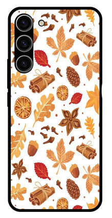 Autumn Leaf Metal Mobile Case for Samsung Galaxy S23 Plus 5G