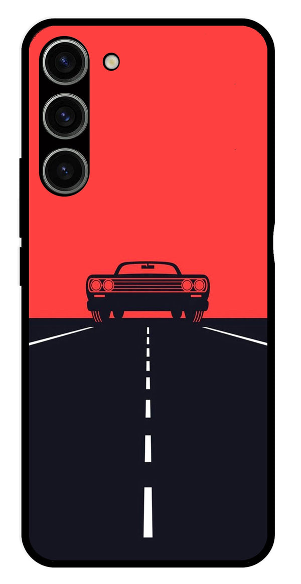 Car Lover Metal Mobile Case for Samsung Galaxy S23 5G   (Design No -21)