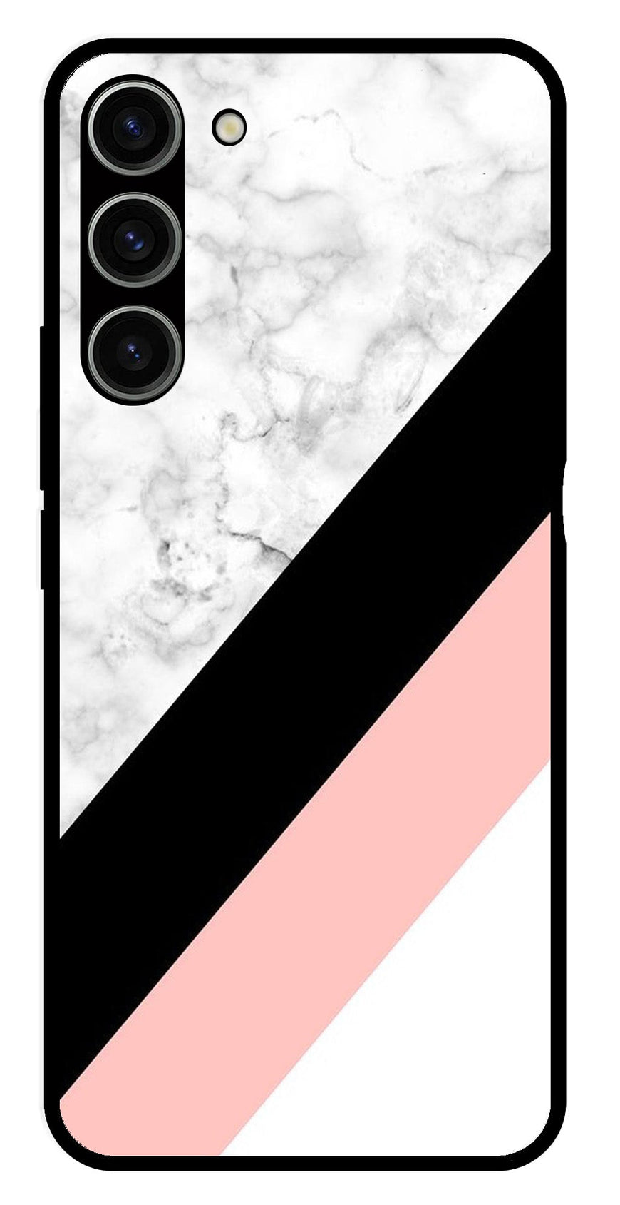 Marble Design Metal Mobile Case for Samsung Galaxy S23 5G   (Design No -24)