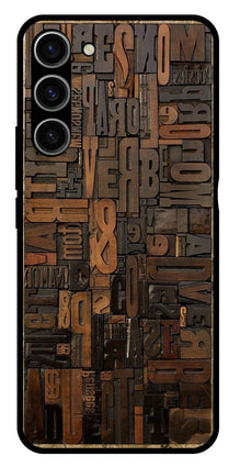 Alphabets Metal Mobile Case for Samsung Galaxy S23 Plus 5G