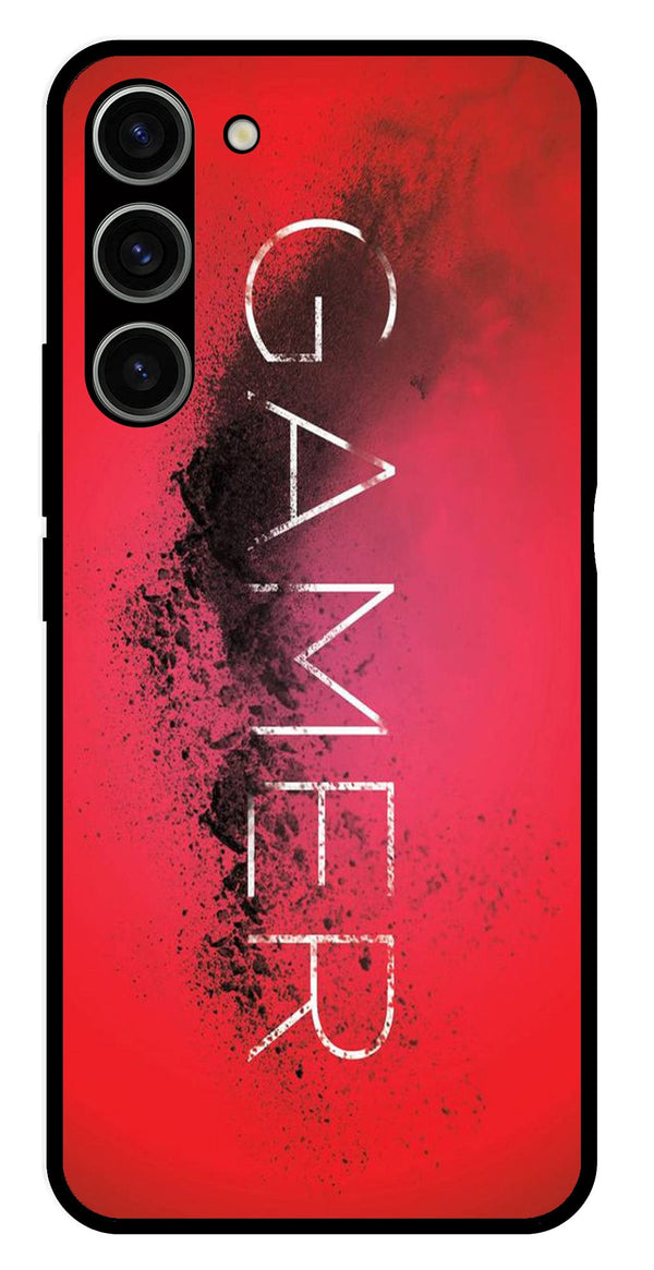 Gamer Pattern Metal Mobile Case for Samsung Galaxy S23 5G   (Design No -41)