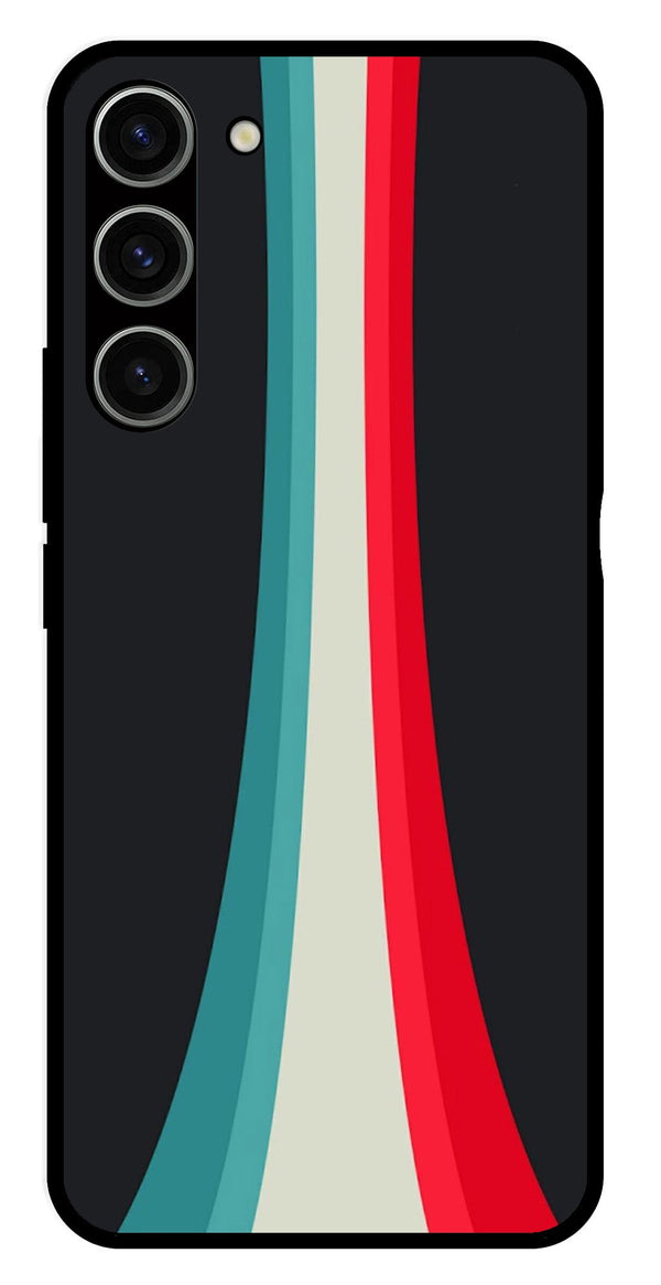 Modern Art Colorful Metal Mobile Case for Samsung Galaxy S23 5G   (Design No -48)