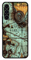 Map Design Metal Mobile Case for Samsung Galaxy S23 Plus 5G   (Design No -54)