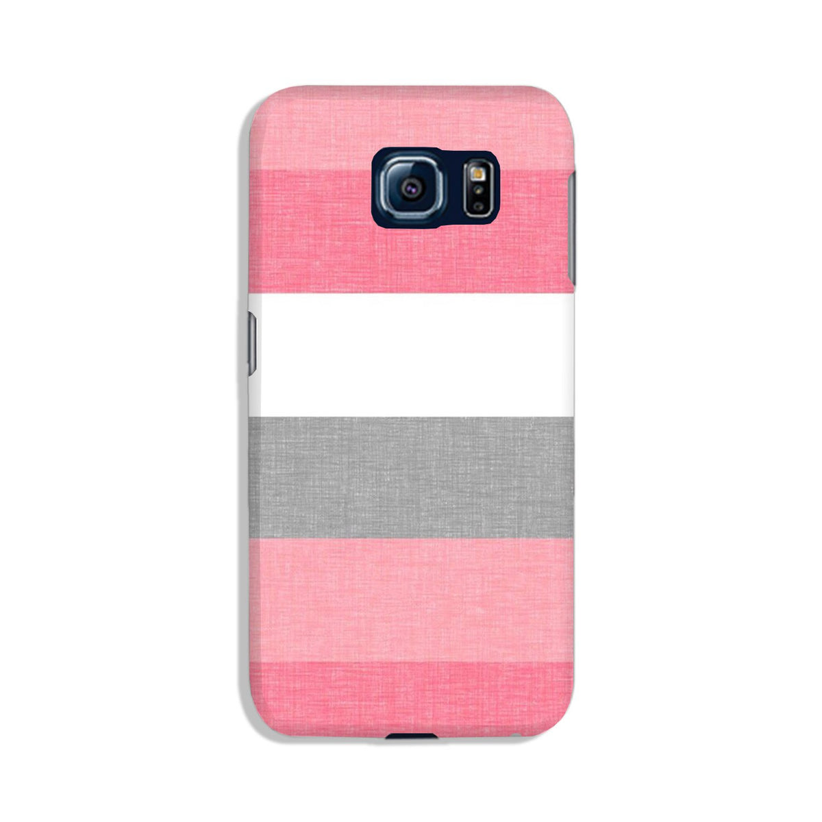 Pink white pattern Case for Galaxy S6
