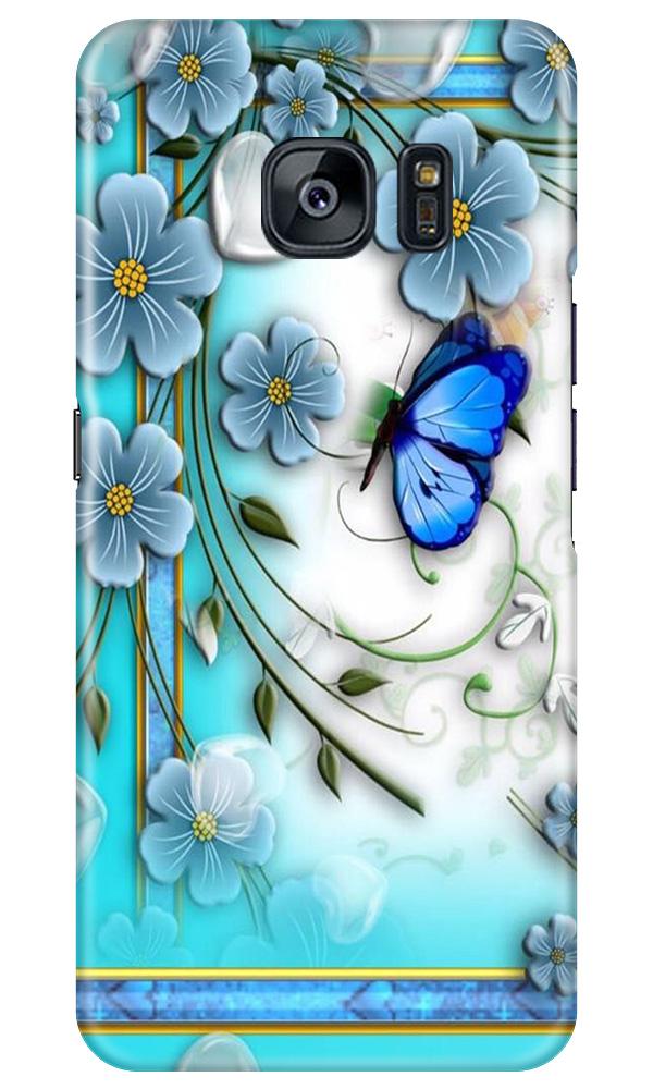 Blue Butterfly Case for Samsung Galaxy S7 Edge