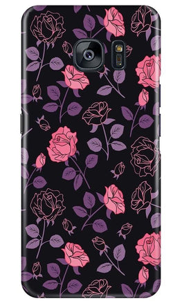 Rose Black Background Case for Samsung Galaxy S7 Edge