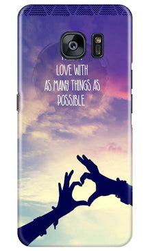 Fall in love Mobile Back Case for Samsung Galaxy S7 Edge (Design - 50)