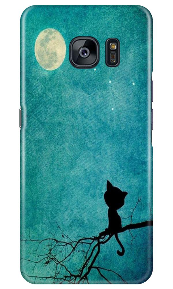 Moon cat Case for Samsung Galaxy S7 Edge