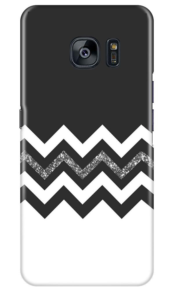 Black white Pattern2Case for Samsung Galaxy S7 Edge