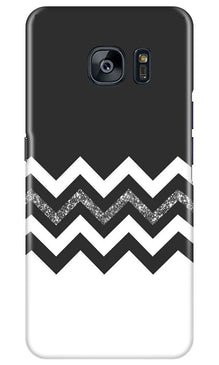 Black white Pattern2Mobile Back Case for Samsung Galaxy S7 Edge (Design - 83)
