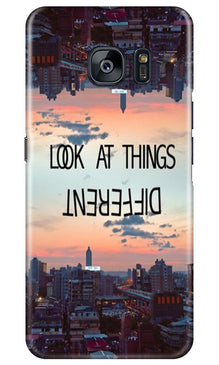 Look at things different Mobile Back Case for Samsung Galaxy S7 Edge (Design - 99)