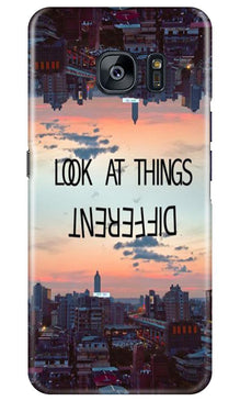 Look at things different Mobile Back Case for Samsung Galaxy S7 Edge (Design - 99)
