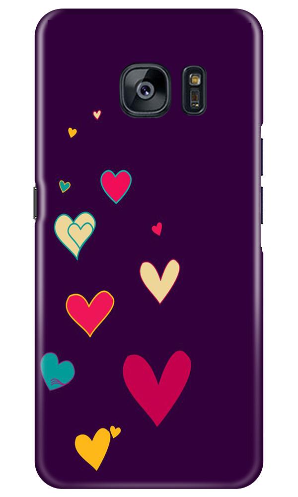 Purple Background Case for Samsung Galaxy S7 Edge  (Design - 107)
