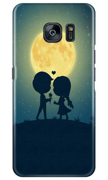 Love Couple Mobile Back Case for Samsung Galaxy S7 Edge  (Design - 109)