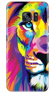 Colorful Lion Mobile Back Case for Samsung Galaxy S7 Edge  (Design - 110)