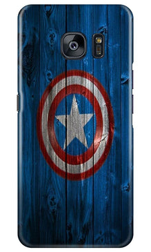 Captain America Superhero Mobile Back Case for Samsung Galaxy S7 Edge  (Design - 118)