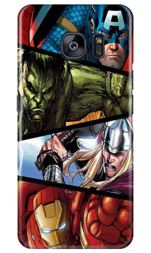 Avengers Superhero Mobile Back Case for Samsung Galaxy S7 Edge  (Design - 124)