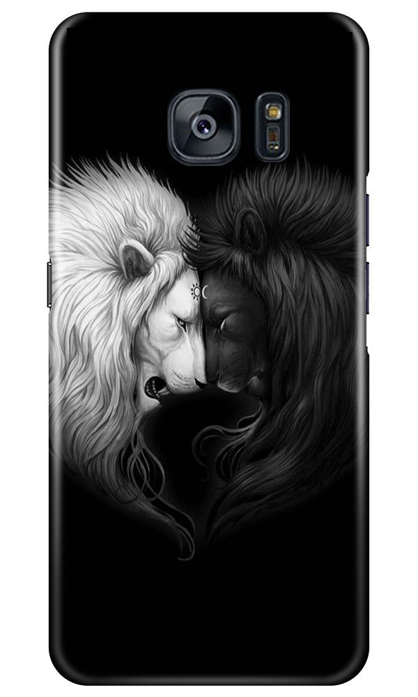 Dark White Lion Case for Samsung Galaxy S7 Edge  (Design - 140)
