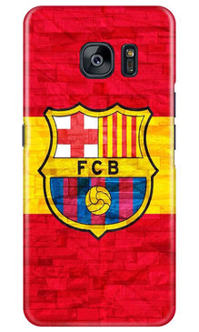 FCB Football Mobile Back Case for Samsung Galaxy S7 Edge  (Design - 174)