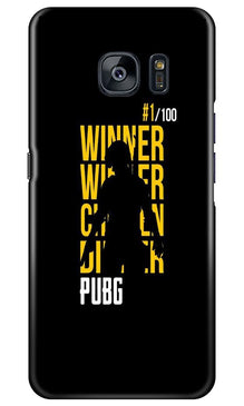 Pubg Winner Winner Mobile Back Case for Samsung Galaxy S7 Edge  (Design - 177)