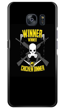 Winner Winner Chicken Dinner Mobile Back Case for Samsung Galaxy S7 Edge  (Design - 178)