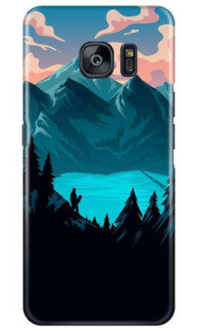 Mountains Mobile Back Case for Samsung Galaxy S7 Edge (Design - 186)