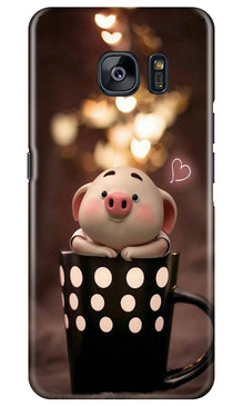 Cute Bunny Mobile Back Case for Samsung Galaxy S7 Edge (Design - 213)