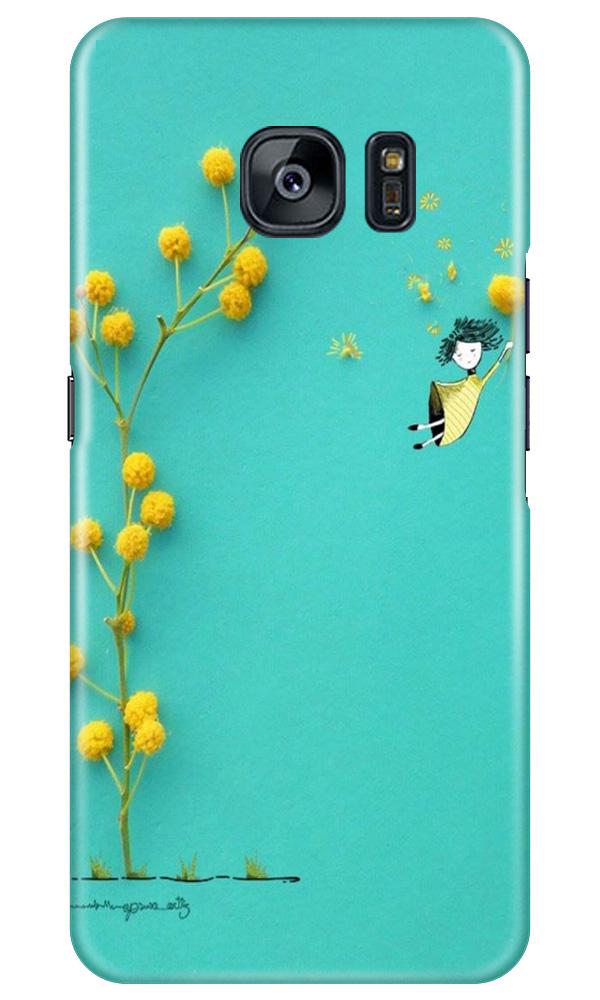 Flowers Girl Case for Samsung Galaxy S7 Edge (Design No. 216)