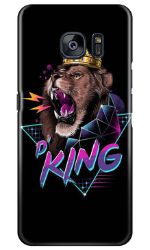 Lion King Mobile Back Case for Samsung Galaxy S7 Edge (Design - 219)