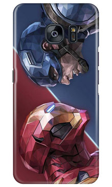 Ironman Captain America Mobile Back Case for Samsung Galaxy S7 Edge (Design - 245)