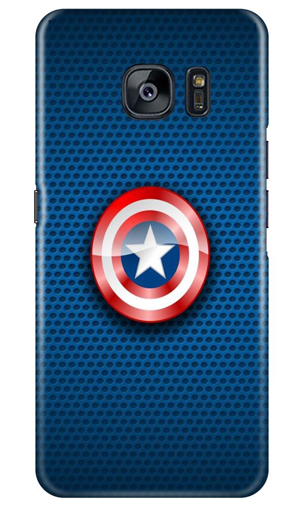 Captain America Shield Case for Samsung Galaxy S7 Edge (Design No. 253)