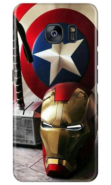 Ironman Captain America Mobile Back Case for Samsung Galaxy S7 Edge (Design - 254)