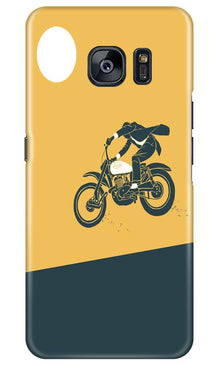 Bike Lovers Mobile Back Case for Samsung Galaxy S7 Edge (Design - 256)