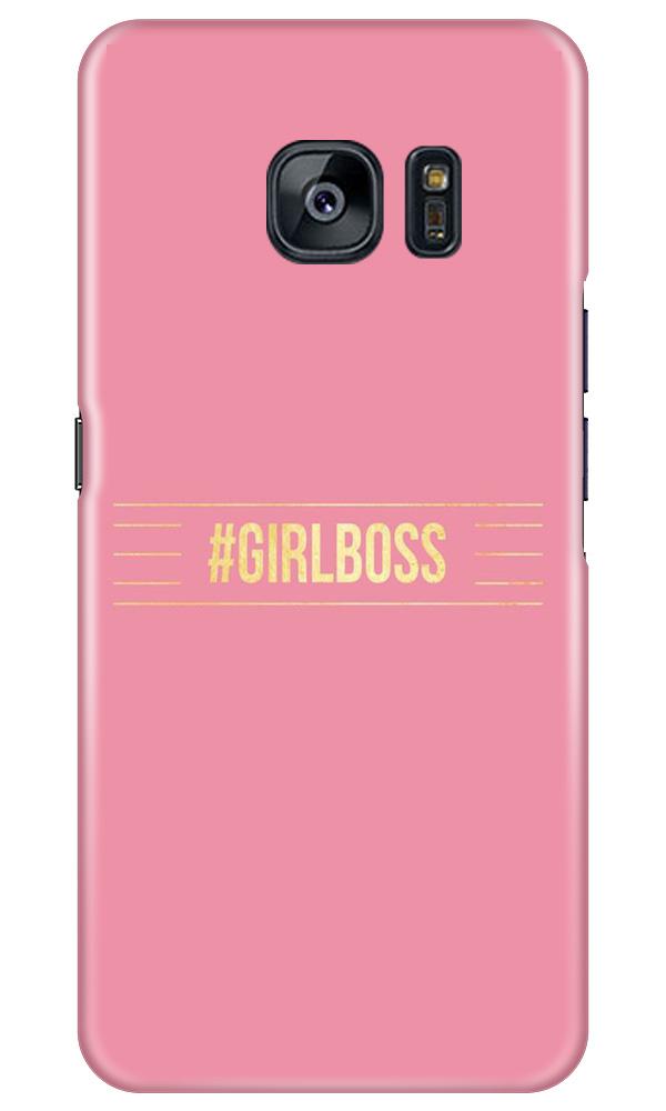 Girl Boss Pink Case for Samsung Galaxy S7 Edge (Design No. 263)