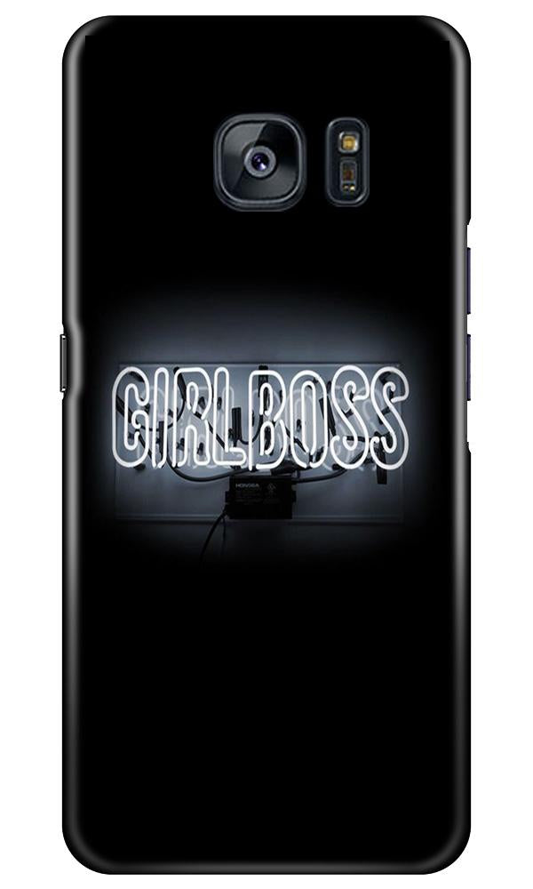 Girl Boss Black Case for Samsung Galaxy S7 Edge (Design No. 268)