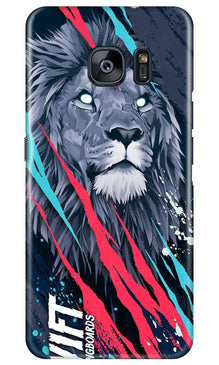 Lion Mobile Back Case for Samsung Galaxy S7 Edge (Design - 278)