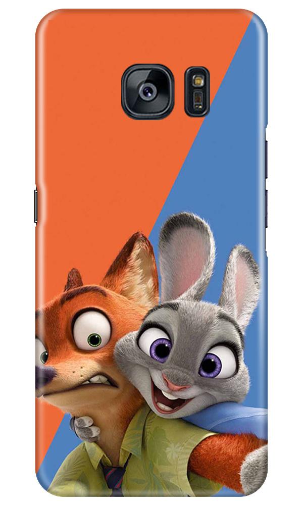 Cartoon Mobile Back Case for Samsung Galaxy S7 Edge (Design - 346)