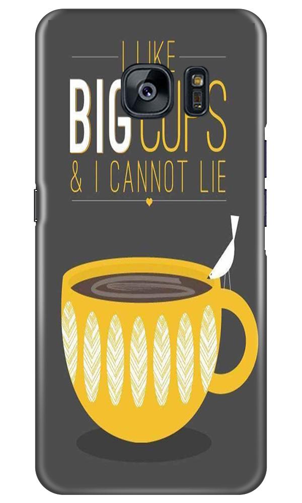 Big Cups Coffee Mobile Back Case for Samsung Galaxy S7 Edge (Design - 352)