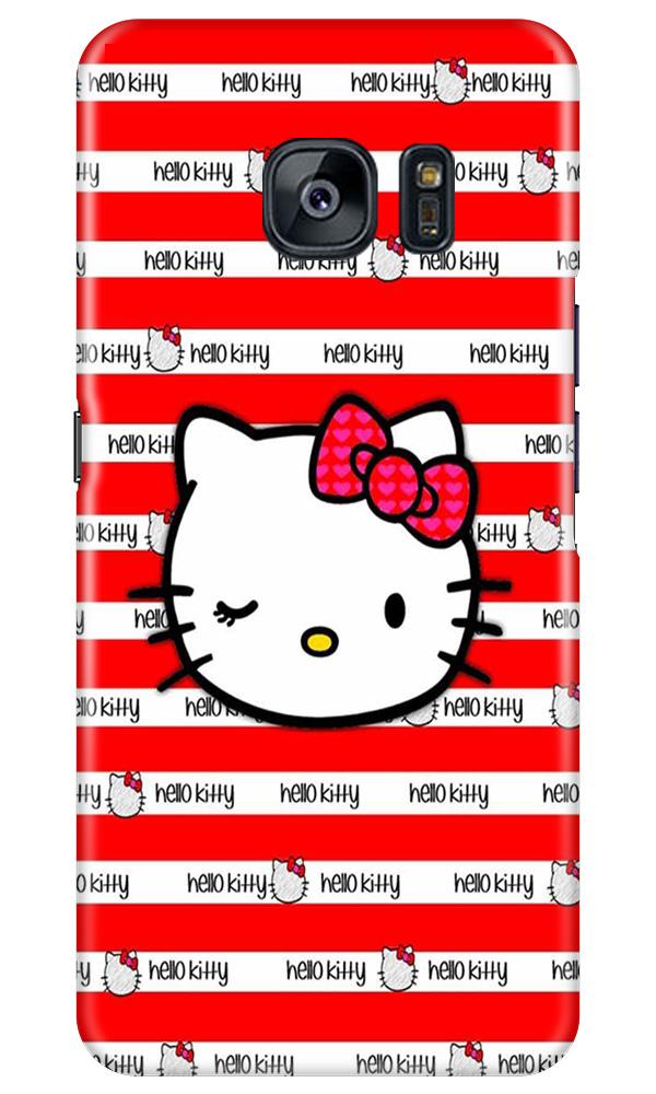 Hello Kitty Mobile Back Case for Samsung Galaxy S7 Edge (Design - 364)