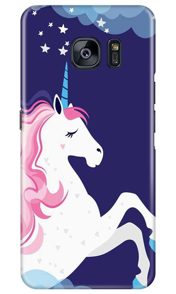 Unicorn Mobile Back Case for Samsung Galaxy S7 Edge (Design - 365)
