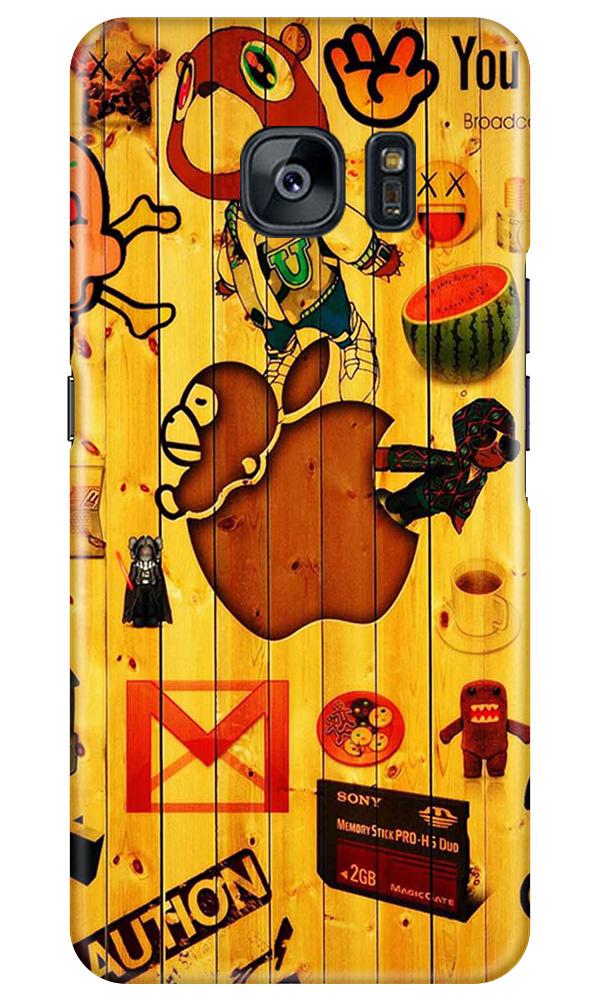 Wooden Texture Mobile Back Case for Samsung Galaxy S7 Edge (Design - 367)