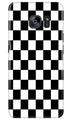 Black White Boxes Mobile Back Case for Samsung Galaxy S7 Edge (Design - 372)