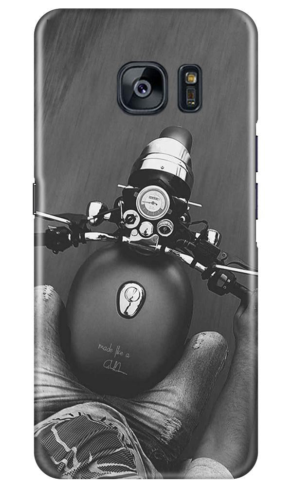 Royal Enfield Mobile Back Case for Samsung Galaxy S7 Edge (Design - 382)