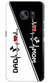 Love Mom Dad Mobile Back Case for Samsung Galaxy S7 Edge (Design - 385)