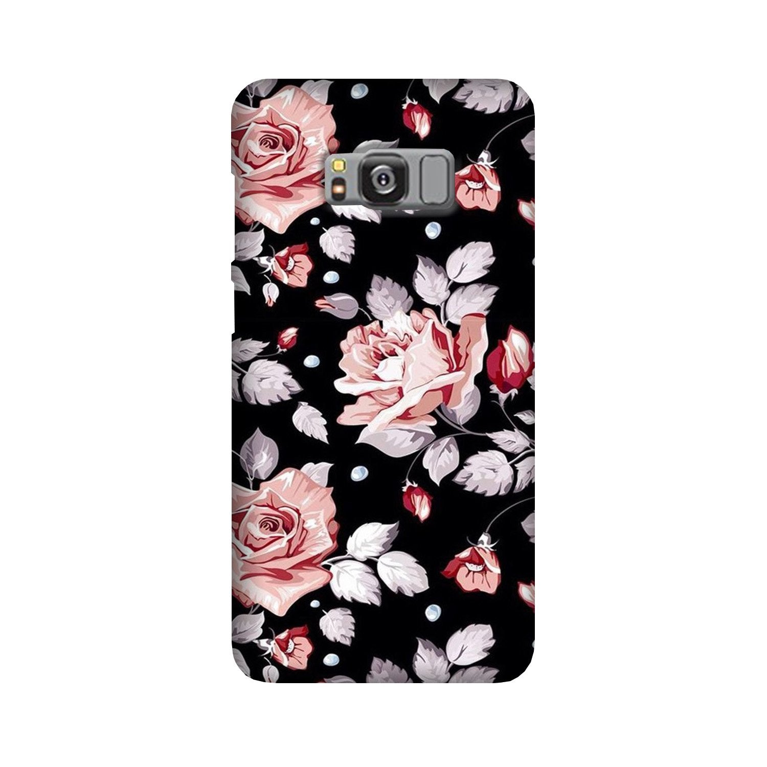 Pink rose Case for Galaxy S8